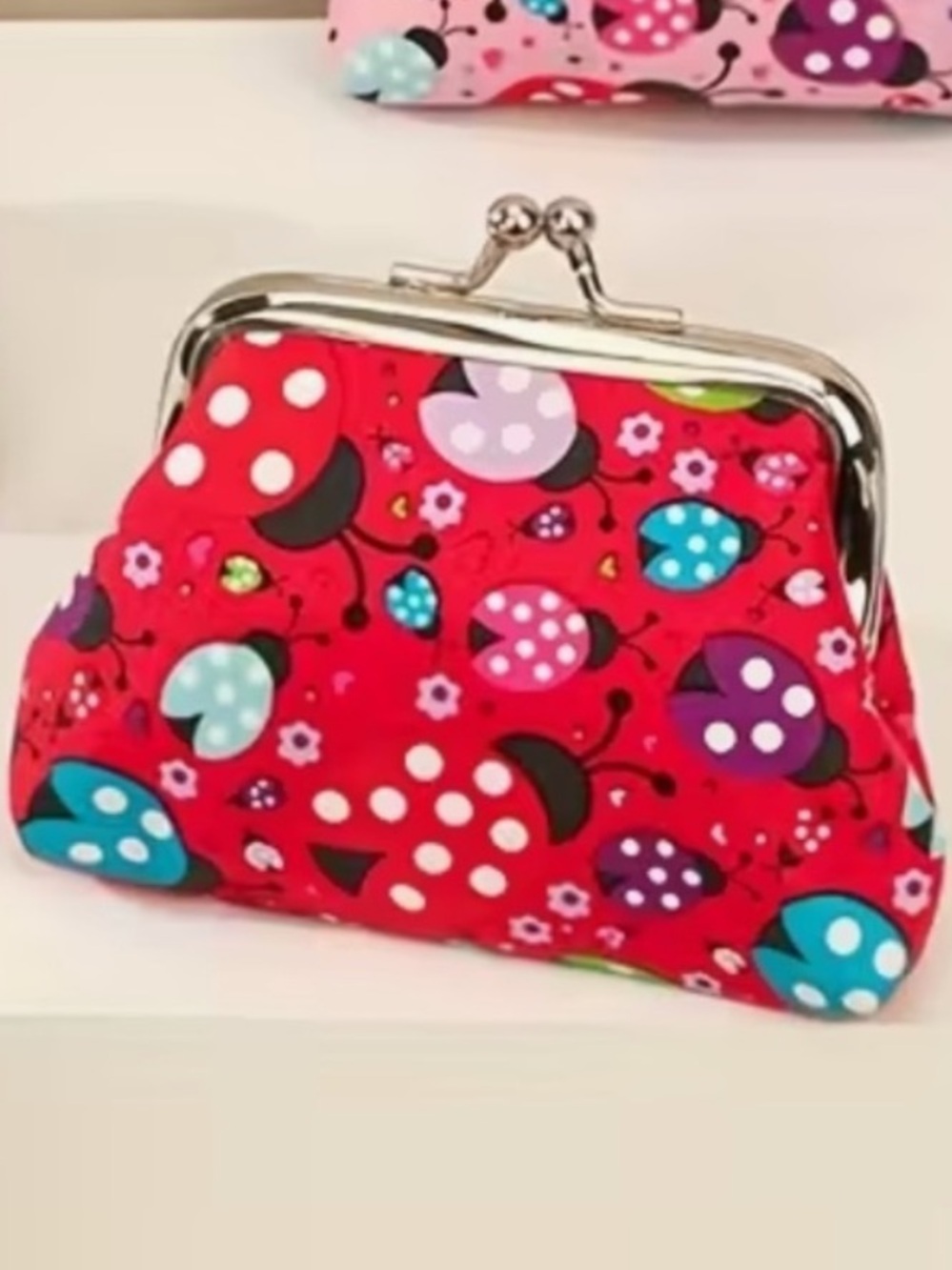 🐞❤️🐞 RED COLORFUL LADYBUG COIN PURSE❗️🐞❤️🐞